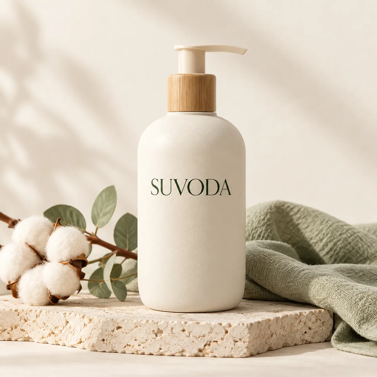 Soft Cotton Hand Soap creative packaging visualization